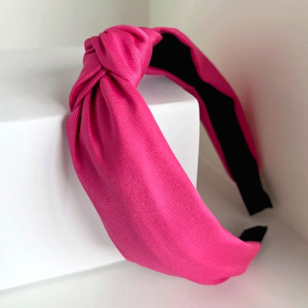 pinkki kankainen hiuspanta