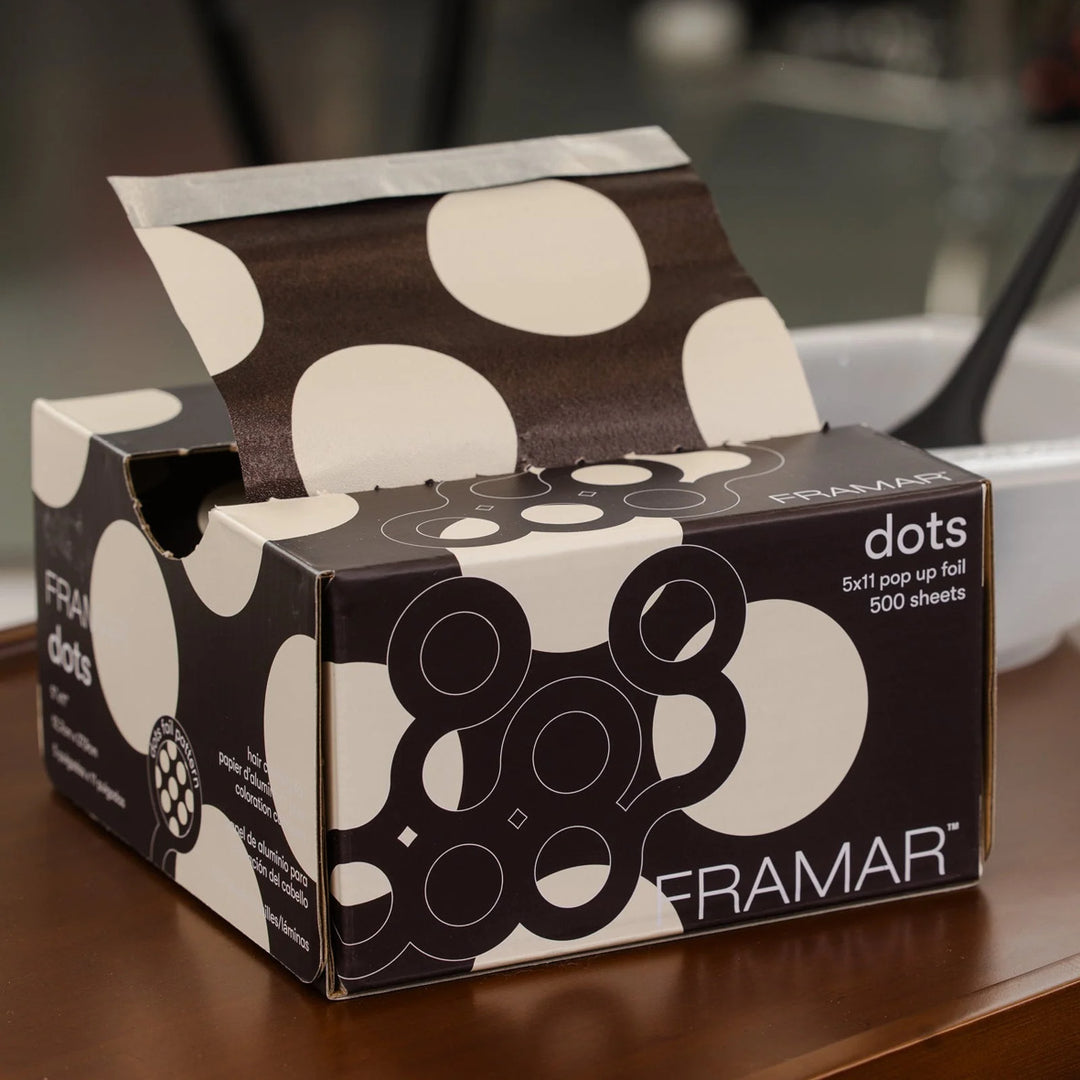 FRAMAR 5x11 Pop Up Foil - Big Brown Dots (500 kpl)
