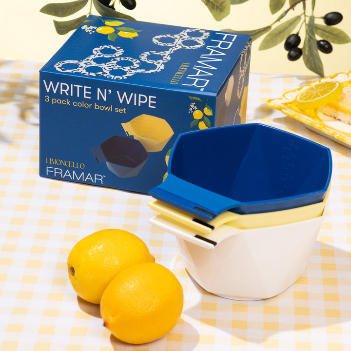 FRAMAR Write n′ Wipe Bowls - Limoncello