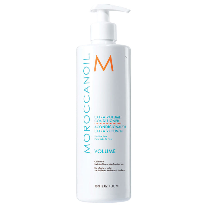Moroccanoil tuuheuttava hoitoaine, iso koko, valkoinen pumppupullo