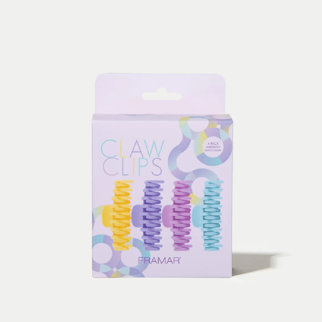FRAMAR Claw Clips Pastel, 4 kpl/pkt