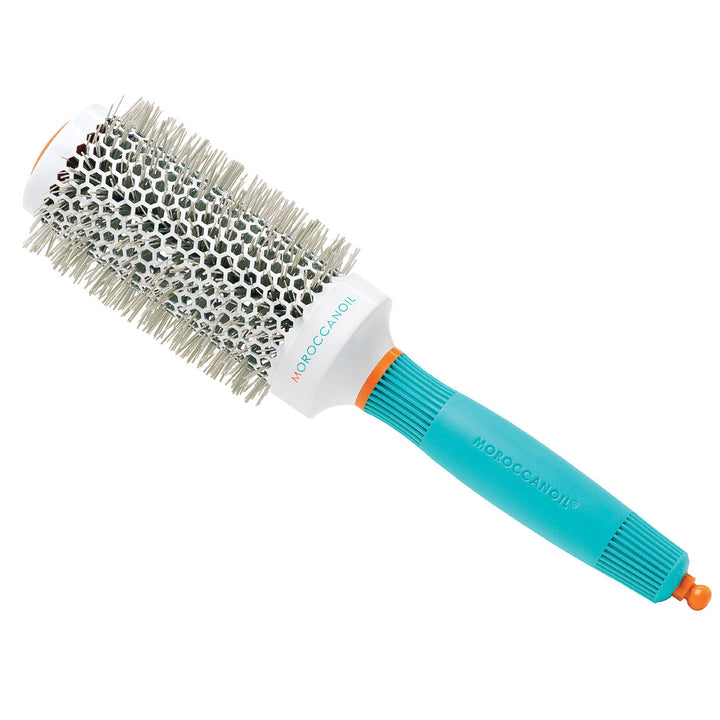 Moroccanoil iso pyöröharja pitkille hiuksille föönaukseen, valkoinen/turkoosi