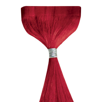 Teippihiuspidennys punainen, kirkas punainen pidennys, red 45cm