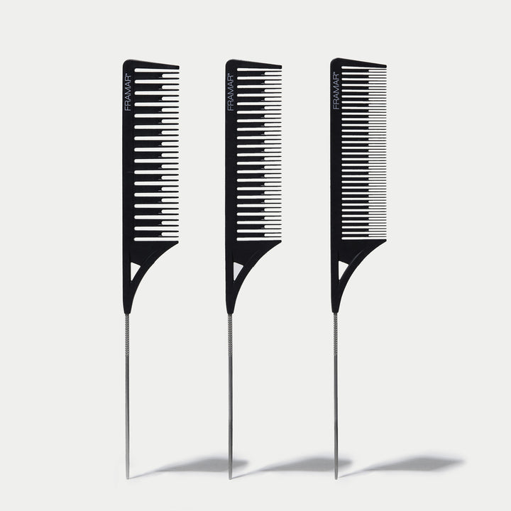 FRAMAR Dreamweaver Comb Black,  3kpl piikkikampoja, musta