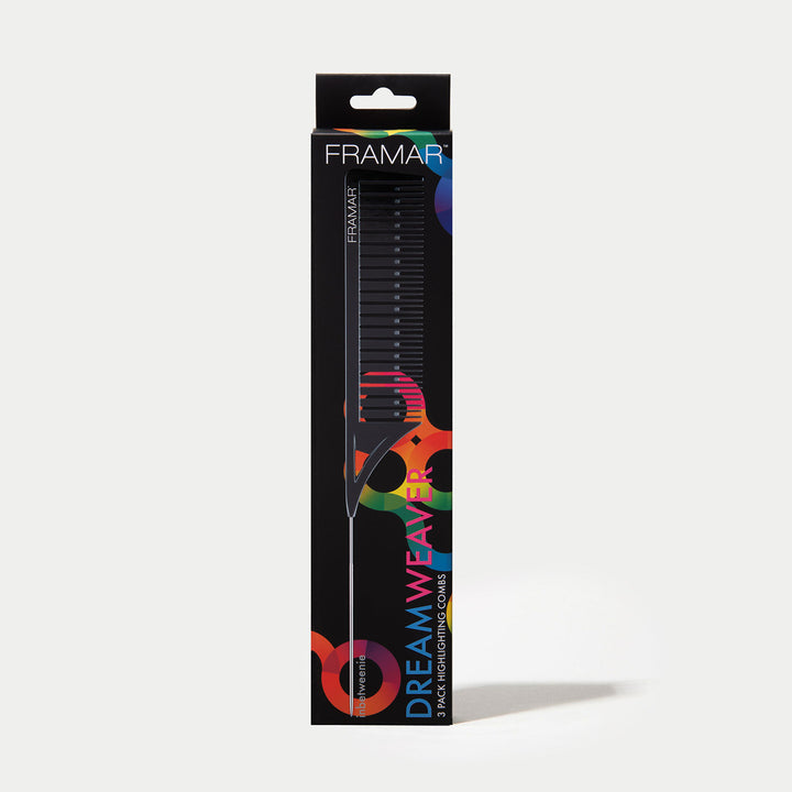 FRAMAR Dreamweaver Comb Black,  3kpl piikkikampoja, musta