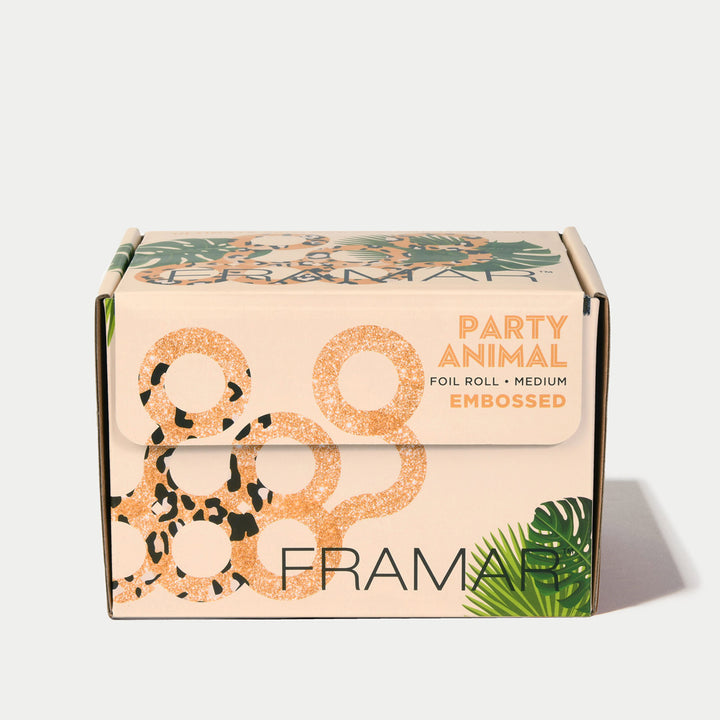 FRAMAR Embossed Roll -foliorulla, Party Animal (97,5 m)