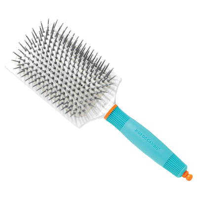 Moroccanoil valkoinen/turkoosi lapioharja hiusten selvityksen