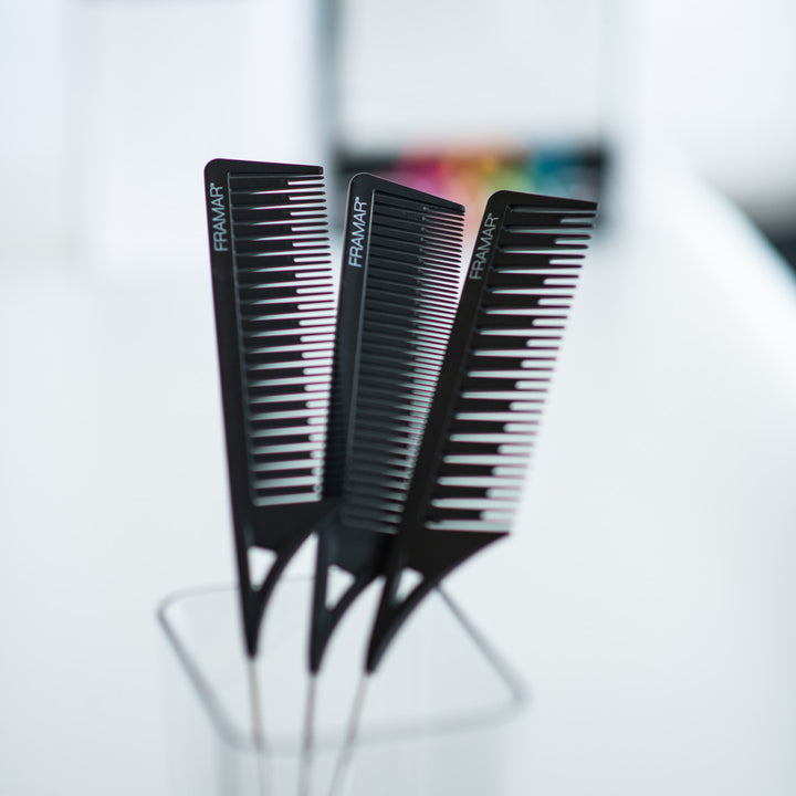 FRAMAR Dreamweaver Comb Black,  3kpl piikkikampoja, musta